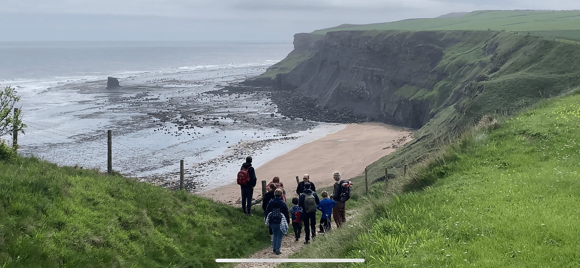 Saltwick Bay to Whitby - In the Footsteps of Dinosaurs : with Byron Blessed